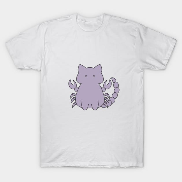 Scorpio Cat Zodiac Sign T-Shirt by artdorable